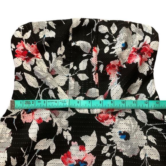 Express Black Strapless Floral Dress | Size 4 - Picture 7 of 10